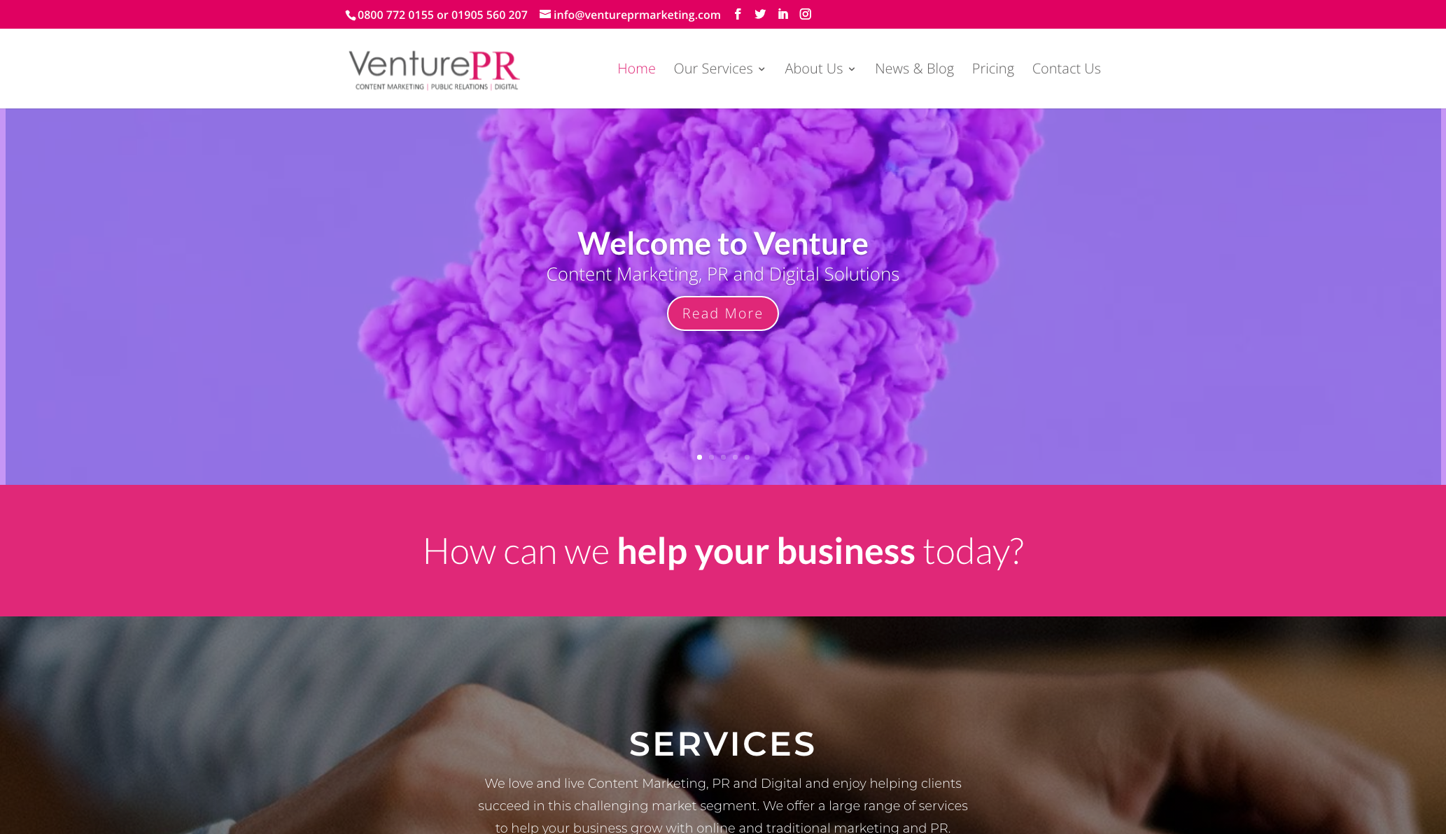Venture PR Marketing Logo