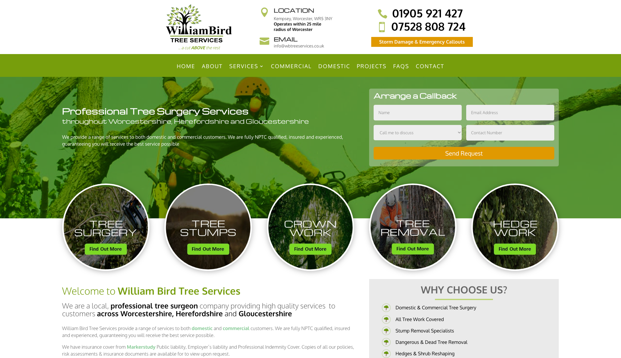 William Bird Tree Services Website